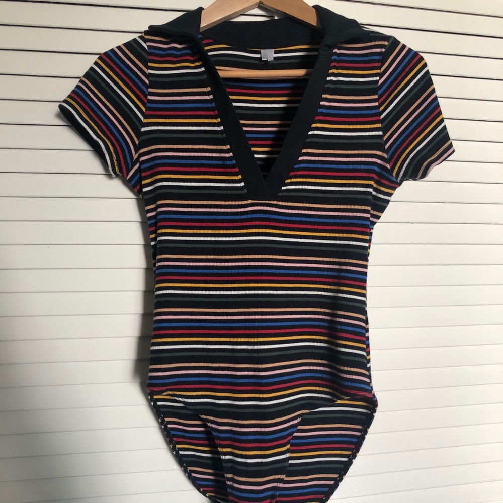Urban Outfitters Striped Retro style Bodysuit
